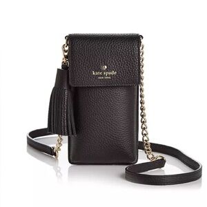 Kate Spade North/South Pebbled Leather iPhone Crossbody bag. Perfect condition